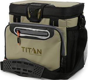 lot 10347 image: Arctic Zone Titan Deep Freeze 16 Can Zipperless Hardbody Cooler, Moss