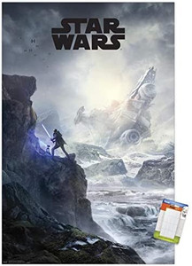 lot 19152 image: Trends International Star Wars Jedi Fallen Order - Cliffside Key Art Wall Poster, 22.375 x 34, Premium Poster & Mount