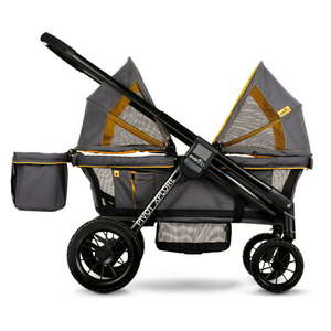 lot 20975 image: Evenflo Pivot Xplore Wagon Stroller, Solid Print Gray