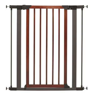lot 30284 image: Mid West� Tall Steel Pet Gate with Decorative Wood Door 39 Inch