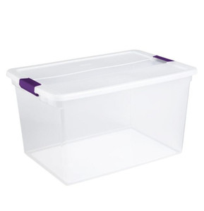 lot 30293 image: Storage Bins 3 piece set MISSING LIDS