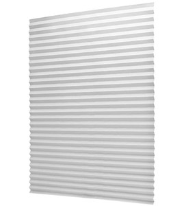 lot 40807 image: 6 Pack Cordless Light Filtering Pleated Fabric Shade,Easy to Cut and Install, with 12 Clips (48x72 - 6 Pack, White)