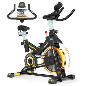 lot 30302 image: POOBOO Exercise Bike Stationary Cycling Bicycle Magnetic Resistance Fitness Cycle Cardio Sport Upright Cycling Quiet Workout 40 Lbs Flywheel Max Weight 350 Lbs