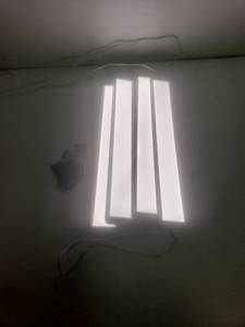 lot 30312 image: White LED light strips with 3 different light settings set of 4