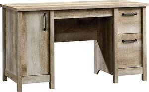 lot 30301 image: Sauder Cannery Bridge Contemporary Computer Desk Lintel Oak Finish
