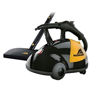 lot 107 image: McCulloch MC1275 Heavy-Duty Steam Cleaner with 18 Accessories, Extra-Long Power Cord, Chemical-Free Pressurized Cleaning for Most Floors, Counters, Appliances, Windows, Autos, and More, YellowGrey