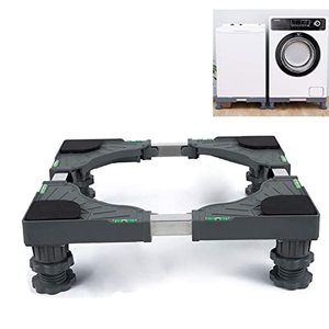lot 145 image: QQUN Adjustable Mini Fridge Stand- Dryer Dorm Refrigerator Washing Machine Base- Washer Pedestal- Strong Feet for Machine- (Grey)