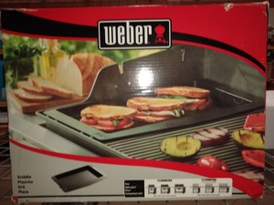 lot 149 image: Weber Cast-Iron Griddle for Genesis II and II LX 300400600 Gas Grill