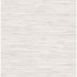 lot 156 image: 2 PACK Nuwallpaper 20.5 x 216 Cream Grassweave Peel Stick Wallpaper