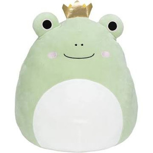 lot 209 image: Squishmallows 16-Inch Frog Prince - Add Baratelli to Your Squad, Ultrasoft Stuffed Animal Large Plush Toy, Official Kellytoy Plush - Amazon Exclusive