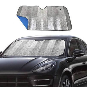 lot 224 image: Windshield Sunshade Car Foldable UV Ray Reflector Auto Front Window Sun Shade Visor Shield Shade,Keeps Vehicle Cool - Blue (55 x 27.5)