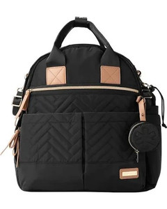 lot 226 image: Skip Hop Diaper Bag Backpack Suite 6-in-1 Diaper Backpack Set, Multi-Function Baby Travel Bag with Changing Pad, Stroller Straps, Bottle Bag and Pacifier Pocket, Black