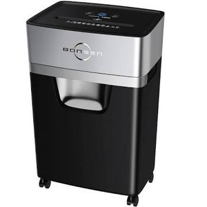 lot 242 image: BONSEN 10-Sheet Super Micro-Cut Paper Shredder, High-Security Level P-5 PaperCredit CardStaples Quiet Shredder for Home Office, 30 Mins Running Time with 5.3 Gallons Pullout Basket (S3106)