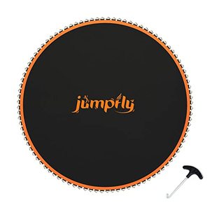 lot 246 image: Jumpfly Replacement Trampoline Mat - Fits 14ft Frames with 88 V-Rings, Using 7 Springs Premium Trampoline Mat (Orange, 14ft-88 V-Rings)