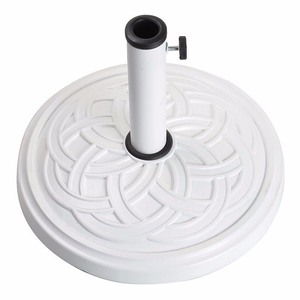 lot 255 image: Bond MFG 12 kg Gaelen Umbrella Base - White