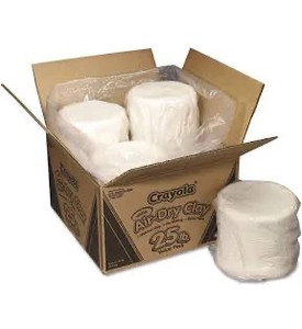 lot 306 image: Crayola 575001 Air-Dry Clay, 25 lb. Value Pack, White