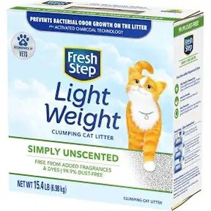lot 308 image: Fresh Step Lightweight Clumping Cat Litter - 15.4lb