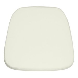 lot 336 image: Flash Furniture Soft Ivory Fabric Chiavari Chair Cushion