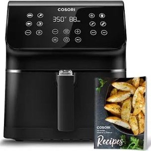 lot 354 image: COSORI ProII Air Fryer Oven Combo, 5.8QT Max Xl Large Cooker with 12 One-Touch Saveable Custom Functions, Cookbook and Oneline Recipes, Nonstick and Dishwasher-Safe Detachable Square Basket