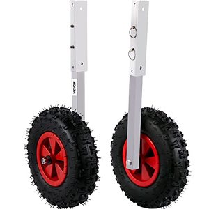 lot 2604 image: VEVOR Boat Launching Wheels, 12 Boat Transom Launching Wheel, 600 LBS Loading Capacity Inflatable Boat Launch Wheels, Aluminium Alloy Transom Launching Dolly Wheels with 4 PCS of Quick Release Pins