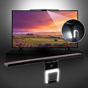 lot 2640 image: GE LED Lights Amplified TV Antenna, TV Antenna with Build in LED Strip Lights, TV Antenna for Smart TV, BIAS White Light 6500K, 1080P Digital HDTV VHF UHF NEXTGEN TV, Amplifier Signal Booster, 46003