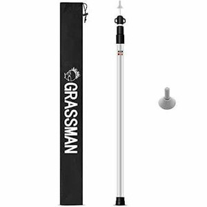 lot 2756 image: Grassman Aluminum Tarp Poles for Tent, Adjustable Lightweight Camping Telescoping Poles for Car Canopy, Shelter, Tarp 8.2ft