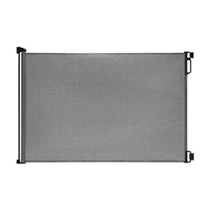 lot 2769 image: EasyBaby Products Indoor Outdoor Retractable Baby Gate, 33 Tall, Extends up to 55 Wide, Grey