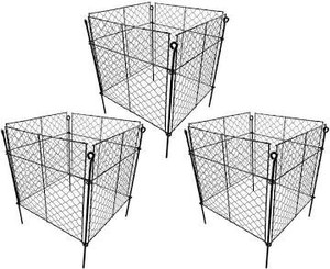 lot 2770 image: (2 Packs) 13.8 L x 13.8 W x 12 H Chicken Wire Cloche Plant Protectors, Protect Vegetables, New Plants  Shrubs, ONLY 2 PLANT PROTECTORS INCLUDED