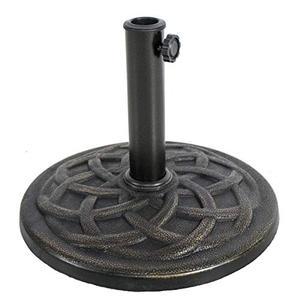 lot 2810 image: BACKYARD EXPRESSIONS PATIO � HOME � GARDEN 911554 21 Pound Umbrella Base, Bronze