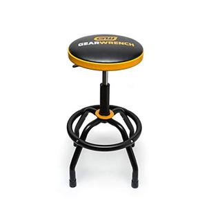 lot 2812 image: GEARWRENCH Adjustable Height Swivel Shop Stool, 26 To 31 - 86992