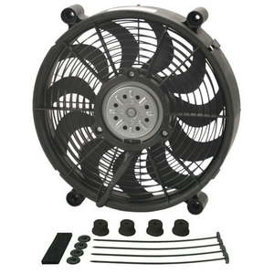 lot 2822 image: DERALE 14 in 2100 CFM HO RAD Electric Cooling Fan PN 18214