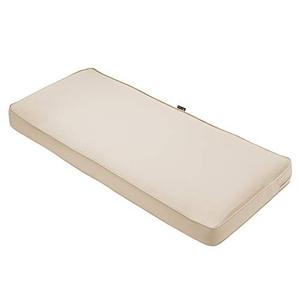lot 2834 image: Classic Accessories Montlake Water-Resistant 48 x 18 x 3 Inch Outdoor BenchSettee Cushion, Patio Furniture Swing Cushion, Antique Beige, Patio Loveseat Cushion