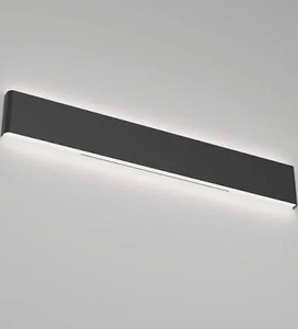lot 2844 image: Ralbay LED Modern Bathroom Vanity Light 43.335W Up and Down Matte Black LED Vanity Light for Bathroom Wall Light Fixtures