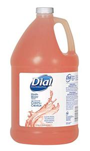 lot 3407 image: Dial Professional Hair  Body Wash, 1 Gallon Refill Bottle (Pack of 4)