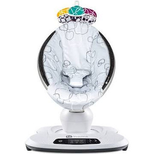 lot 3431 image: 4moms mamaRoo 4 Multi-Motion Baby Swing, Bluetooth Baby Rocker with 5 Unique Motions, Cool Mesh Fabric, Silver
