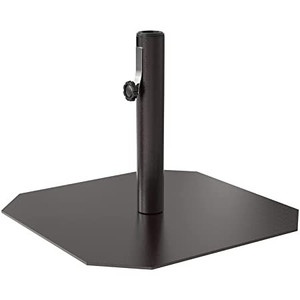 lot 3434 image: wikiwiki Iron Base Market Patio Umbrella All-Iron Weight Base Non-Rust Heavy Duty Outdoor Table Umbrella Weights Stand, 26 Lbs, Bronze