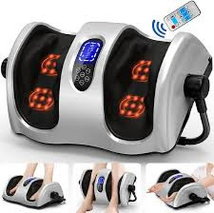 lot 3546 image: TWT Foot Massager Machine Shiatsu Foot and Calf Massager with Heat 3D Deep Tissue Massage for Calf Leg Ankle, Electric Feet Massager for Pain Relief Increases Blood Flow Circulation
