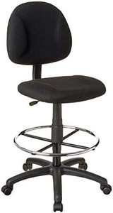 lot 4312 image: Boss Office Products Ergonomic Works Drafting Chair without Arms in Black