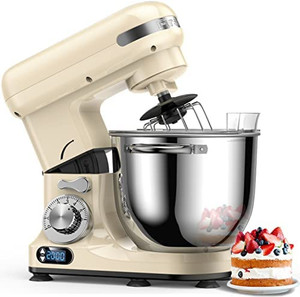 lot 4313 image: FirstBuy Stand Mixer, Super Quiet 6 Qt Kitchen Electric Stand Mixer, 6P Speed Dough Mixer