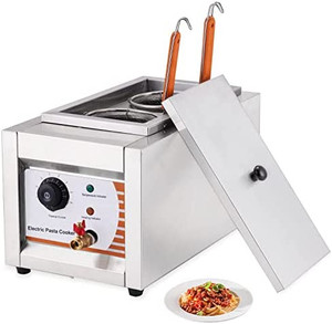 lot 4319 image: Commercial Pasta Cooker 2 Holes Noodle Cooking Machine 1500W Macaroni Vegetable Dumpling Cooker for Restaurant Hotel 110V