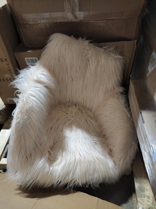 lot 4321 image: Pink Desk Chair, Fluffy Chair for Girls