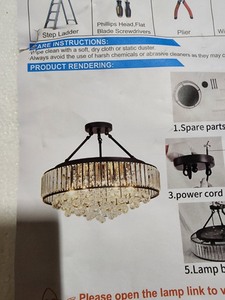 lot 4322 image: Small Round Chandelier