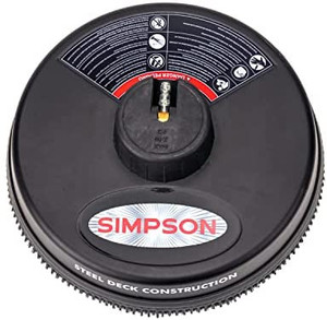 lot 4401 image: Simpson Cleaning 80165 Universal Scrubber 15 Steel Pressure Washer Surface Cleaner for Cold Water Machines