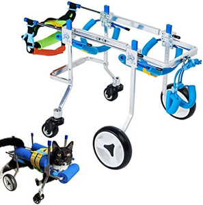 lot 4406 image: HobeyHove Adjustable 4-Wheel Dog CartWheelchair, Animal Exercise Wheels