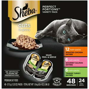 lot 4420 image: SHEBA Wet Cat Food Cuts in Gravy Variety Pack