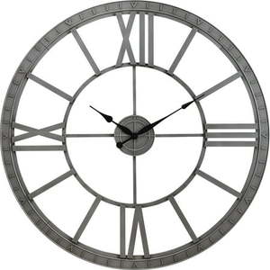 lot 4601 image: FirsTime & Co.� Silver Big Time Clock American Crafted Distressed Silver 40 x 2 x 40 in (31124)