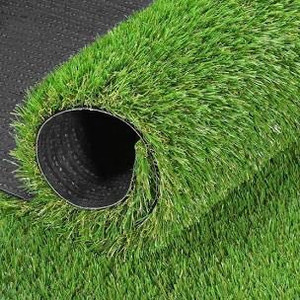 lot 4607 image: NamYoprce Deluxe Realistic Artificial Grass Turf, Drainage HolesRubber Backing, Indoor Outdoor Pet Faux Synthetic Grass Astro Rug Carpet for Garden Backyard Patio Balcony (1m1.8m)