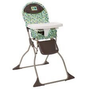 lot 4621 image: Cosco Simple Fold High Chair - Elephant Squares