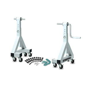 lot 4627 image: HydroTools Commercial Quality Inground Pool Solar Reel System with Adjustable Height
