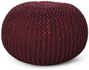 lot 4720 image: Christopher Knight Home 313878 Pouf, Burgundy